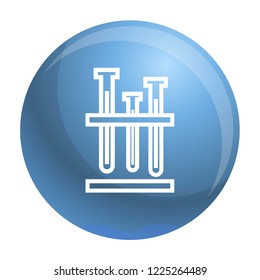 Test tube stand icon. Simple illustration of test tube stand vector icon for web design isolated on white background