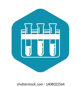 Test tube stand icon. Simple illustration of test tube stand vector icon for web design isolated on white background