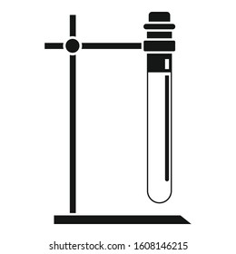 Test tube stand icon. Simple illustration of test tube stand vector icon for web design isolated on white background