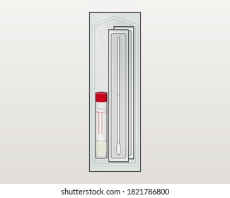 Test tube and sterile swabs, nose SWAB, Output of Viral Transport Kits for Collection of Upper Respiratory Samples, oral SWAB