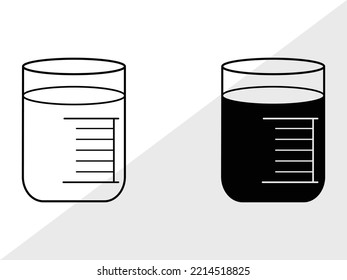 SVG-Printable Vektorgrafik des Teströhrchens