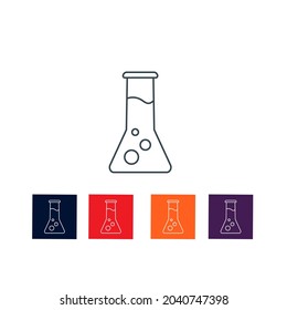Test Tube thin line icon stock illustration