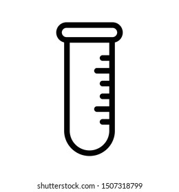test tube thin line vector icon