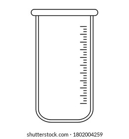 Test tube transparent icon. Test tube symbol design from Science