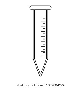 Test tube transparent icon. Test tube symbol design from Science