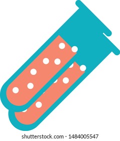 test tube trendy icon on white background for web graphic