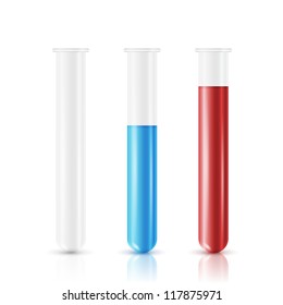 Test tube, vector