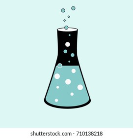 Test tube in vector