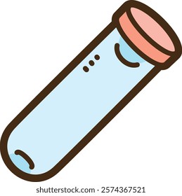 Test tube vector doodle illustration and graphic