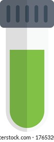 test tube vector flat color icon