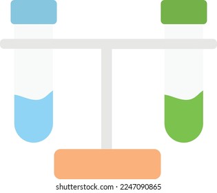 test tube vector flat illustration