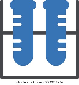 test tube vector glyph colour icon