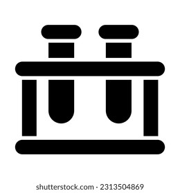 Test Tube Vector Glyph Icon For Personal And Commercial Use.

