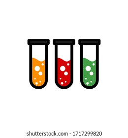 ilustración de diseño gráfico vectorial de probeta