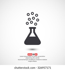 Test tube .VECTOR ICON 10 eps