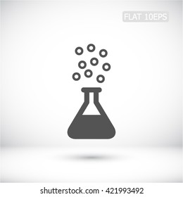 Test tube .VECTOR ICON 10 eps