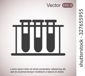 Test tube vector icon
