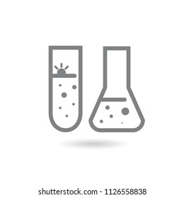 Test tube vector icon