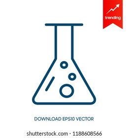 Test tube vector icon