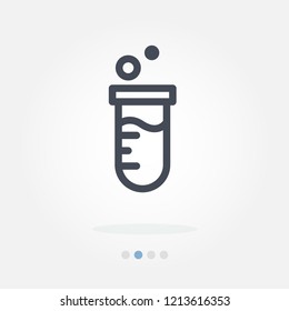 test tube vector icon
