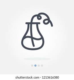 test tube vector icon