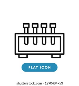 Test tube vector icon