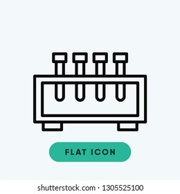 Test tube vector icon