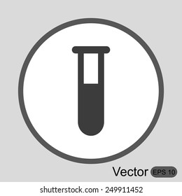 Test tube vector icon