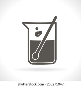 Test tube vector icon