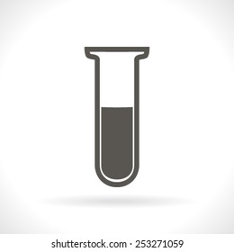 Test tube vector icon