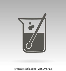 Test tube vector icon