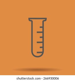 Test tube vector icon
