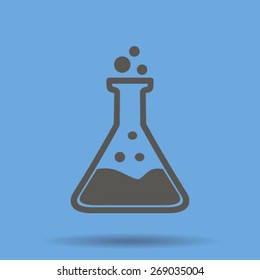 Test tube vector icon