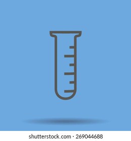 Test tube vector icon