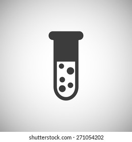 Test tube vector icon
