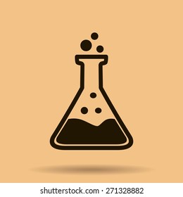 Test tube vector icon