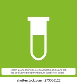 Test tube vector icon