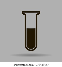 Test tube vector icon