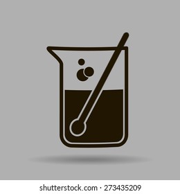 Test tube vector icon