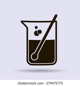 Test tube vector icon