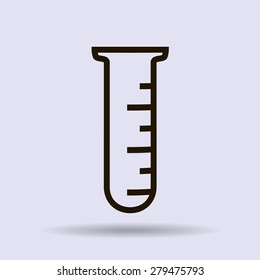 Test tube vector icon