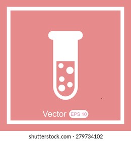 Test tube vector icon