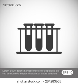 Test tube vector icon