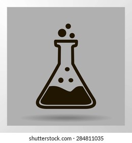Test tube vector icon