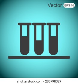 Test tube vector icon