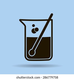 Test tube vector icon