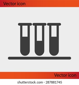 Test tube vector icon