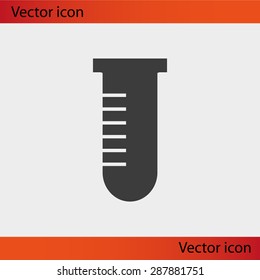 Test tube vector icon