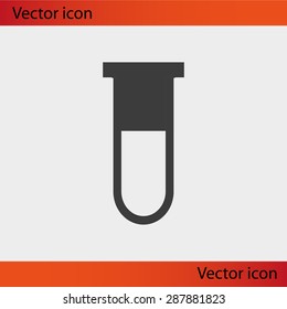 Test tube vector icon