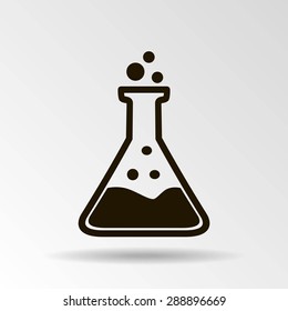 Test tube vector icon